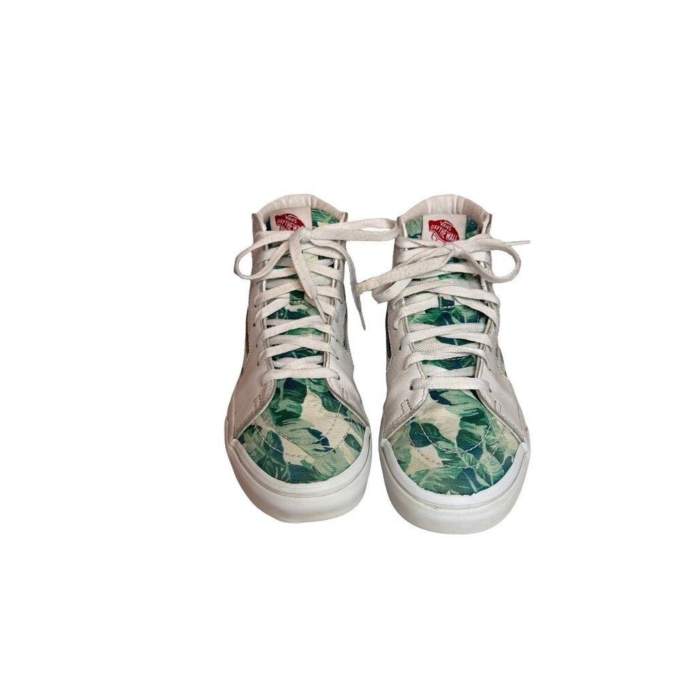 Vans SK8-Hi Palm Leaf Tropical Print High Top Sneaker Men 7 Women 8.5 EU 39 - Picture 3 of 8